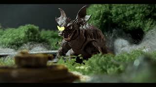 Godzilla || revoltech baragon stop motion animation test