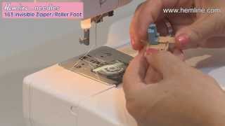 How to sew concealed zipper with Invisible zipper foot S518