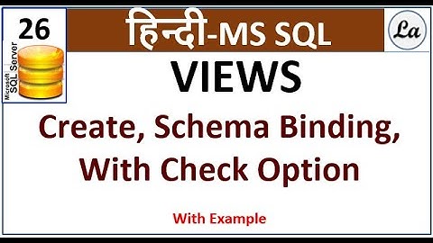 Sql Views Hindi I Views in Sql Hindi