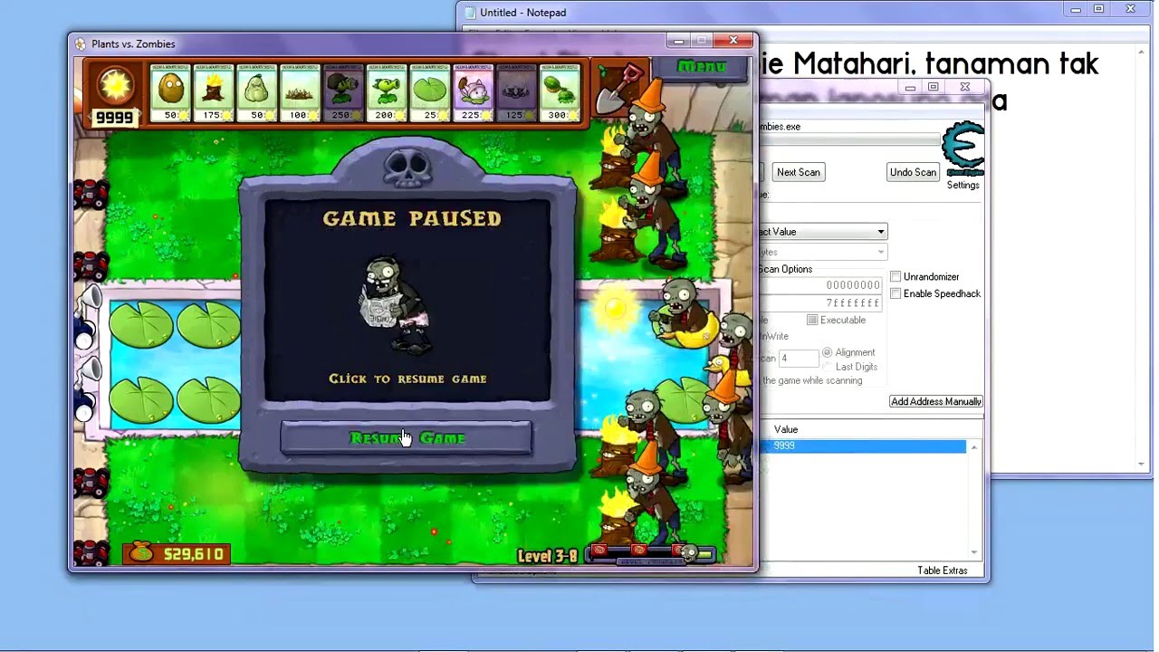 Cara Menggunakan Cheat Engine Plants Vs Zombie Lasopamex