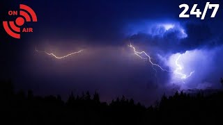 Heavy Thunderstorm Sounds for Sleeping, Relaxing, Stress | Rolling Thunder, Lightning & Rain Sounds