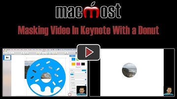 Masking Video In Keynote With a Donut (MacMost #1855)