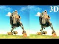 Gatling Gears 3D video SBS VR Box google cardboard