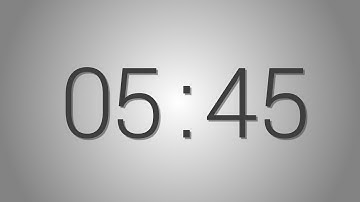 5 Minutes 45 seconds countdown Timer - Beep at the end | Simple Timer (five min forty-five sec)