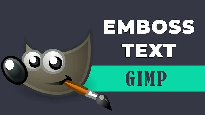 How to create emboss text effect in GIMP