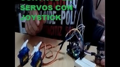 ✅ Controlar dos servos mediante el joystick