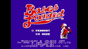 Bases Loaded Title Screen (NES)