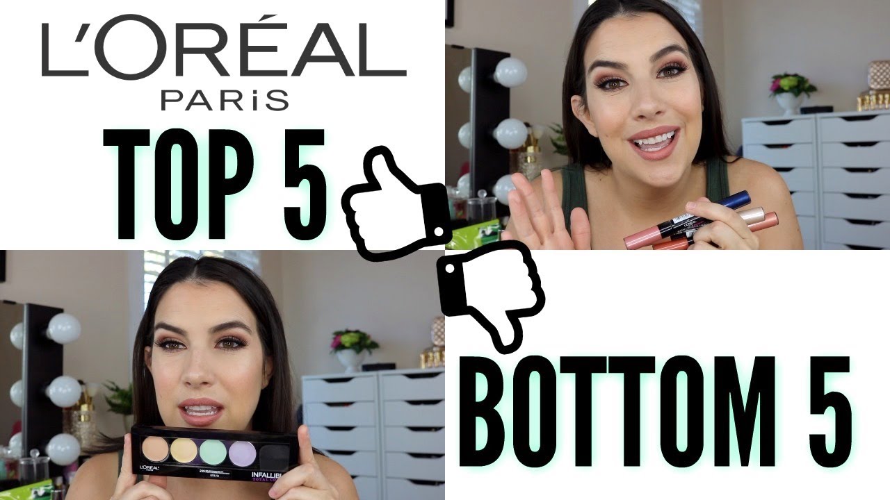 Top 5 Bottom 5 LOREAL MAKEUP YouTube