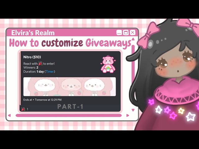 How to create FULLY CUSTOMIZED GIVEAWAYS using Giveaway Boat Part-1 Join  our 9K Discord fam Elvira 