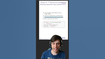 32. ** How do you ensure dictionary operations stay constant-time?