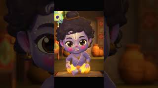 Bhookh bhi lagi hai #littlekrishna  #cutekrishna #cartoon #trending #viral #video