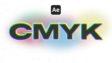 Zelfstudie CMYK-halftooneffect | Tekstanimatie in After Effects + Photoshop