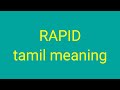 Rapid tamil meaning  