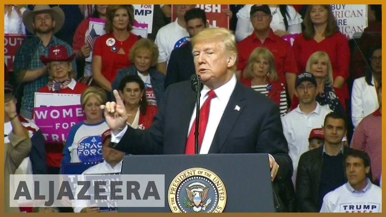 🇺🇸 انتخابات التجديد النصفي الأمريكية 2018: ترامب يدعم تيد كروز في تجمع انتخابي بتكساس | الجزيرة الإنجليزية