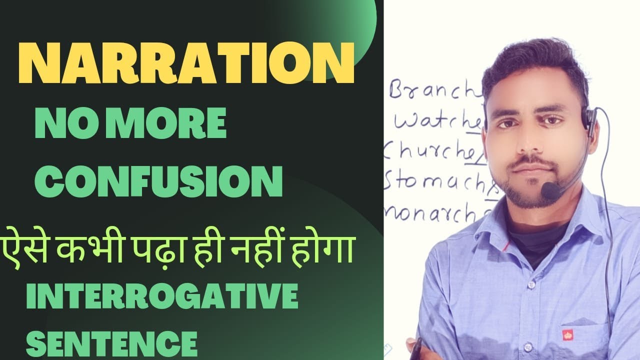 Narration, Direct and Indirect Speech , how to change direct speech into indirect speech, vk sir