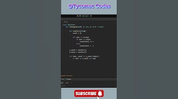 Leetcode 242 - Valid Anagram Python | #shorts #leetcode #python #pythonprogramming #pythoncoding