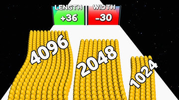 Butter Army Run vs 2048 Run 3D - All Level Gameplay (ASMR, Math Games) New Update