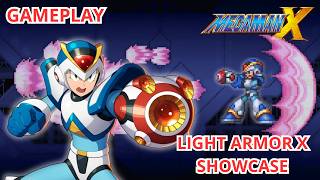 LIGHT ARMOR X MOVESET SHOWCASE | MEGA MAN X REAMAKE IN PS1 STYLE | GAMEPLAY | KENSU WILLIAM