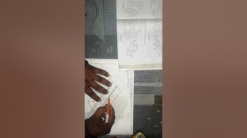 problem 3# orthographicprojection into isometric views in hindi # ITI drawing #miscellaneous hindi