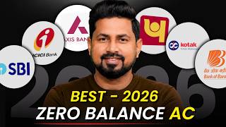 Best Zero Balance Bank Account 2026 | Zero Balance Khata Kaise Khole
