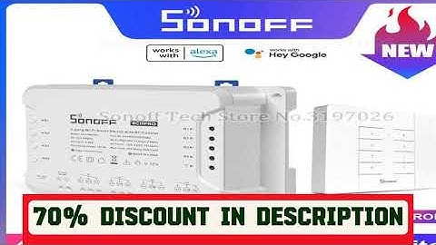 A must-have product! SONOFF 4CHPROR3 4 Gang 433Mhz RF Smart Switch Interlock Self-Locking Inching