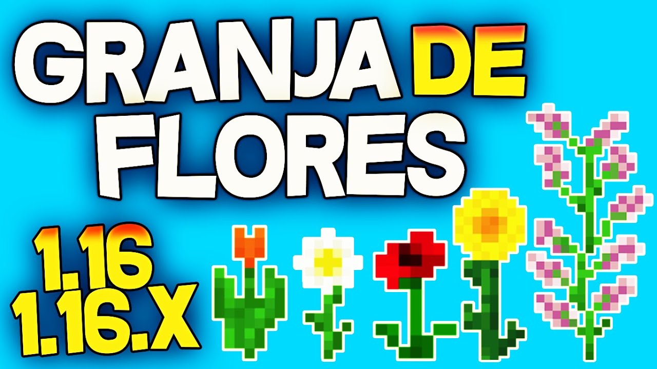 COMO HACER una GRANJA de FLORES en Minecraft 1.16.5 - Tutorial - YouTube