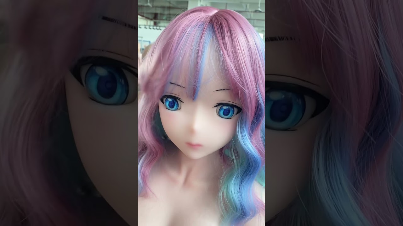 Cute Anime Sex Doll Showcase | Big Eyes & Stylish Red-Purple Hair