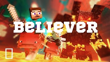 Thumbnail of 🎶[🎙️AMV] Believer - @AyaanKnight (Minecraft Animation) [ Music Video] (Nether Titan)