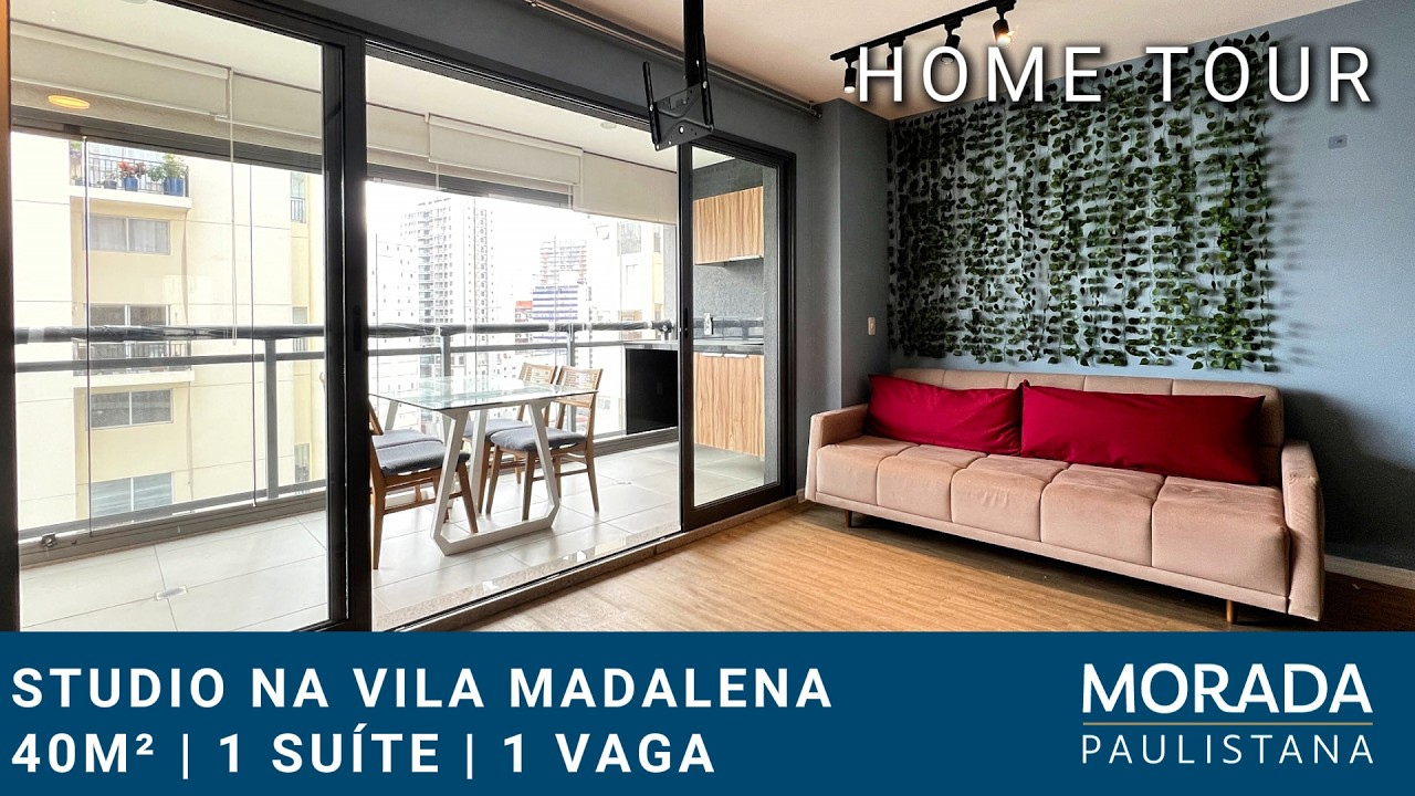 Apartamento studio mobiliado na Vila Madalena com 40m², 1 suíte e 1 vaga - São Paulo - SP - MRP249