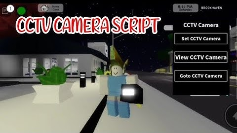 ROBLOX CCTV CAMERA SCRIPT using FLUXUS EXECUTOR played at Brookhaven - script link on comments