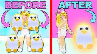 Making a Neon Golden Penguin Roblox Adoptme