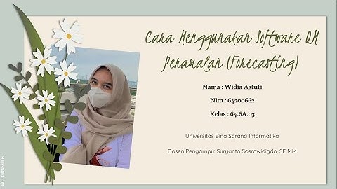 Forecasting Menggunakan Aplikasi POM-QM For Windows PART 2!!! - Tugas Metode Kuantitatif