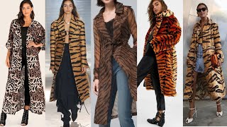 100+ Top Trendy leopard print  jackets and long coats collection for women 2021