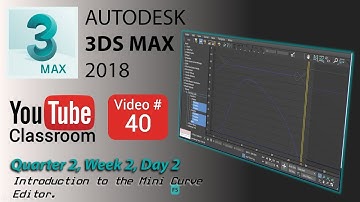 3DS Max 2018 Class #40 (Exploring the Mini Curve Editor)