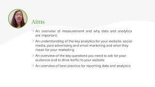 How To Use Analytics to Make Better Decisions About Your Marketing - Webinar