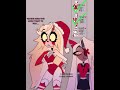 Charlie Tries On Christmas Clothes In Front Of Vaggie Hazbin Hotel Comic Dub 