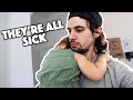 ALL THE KIDS ARE SICK WITH A STOMACH BUG!