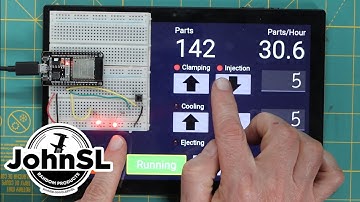 Touch screen for a 60-year old injection molding machine