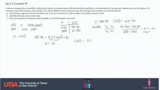 Modeling with Linear Functions - 2