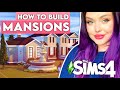 How To Build a Mansion in The Sims 4 // EASY Step by Step Mansion Building Tutorial Using BASE GAME