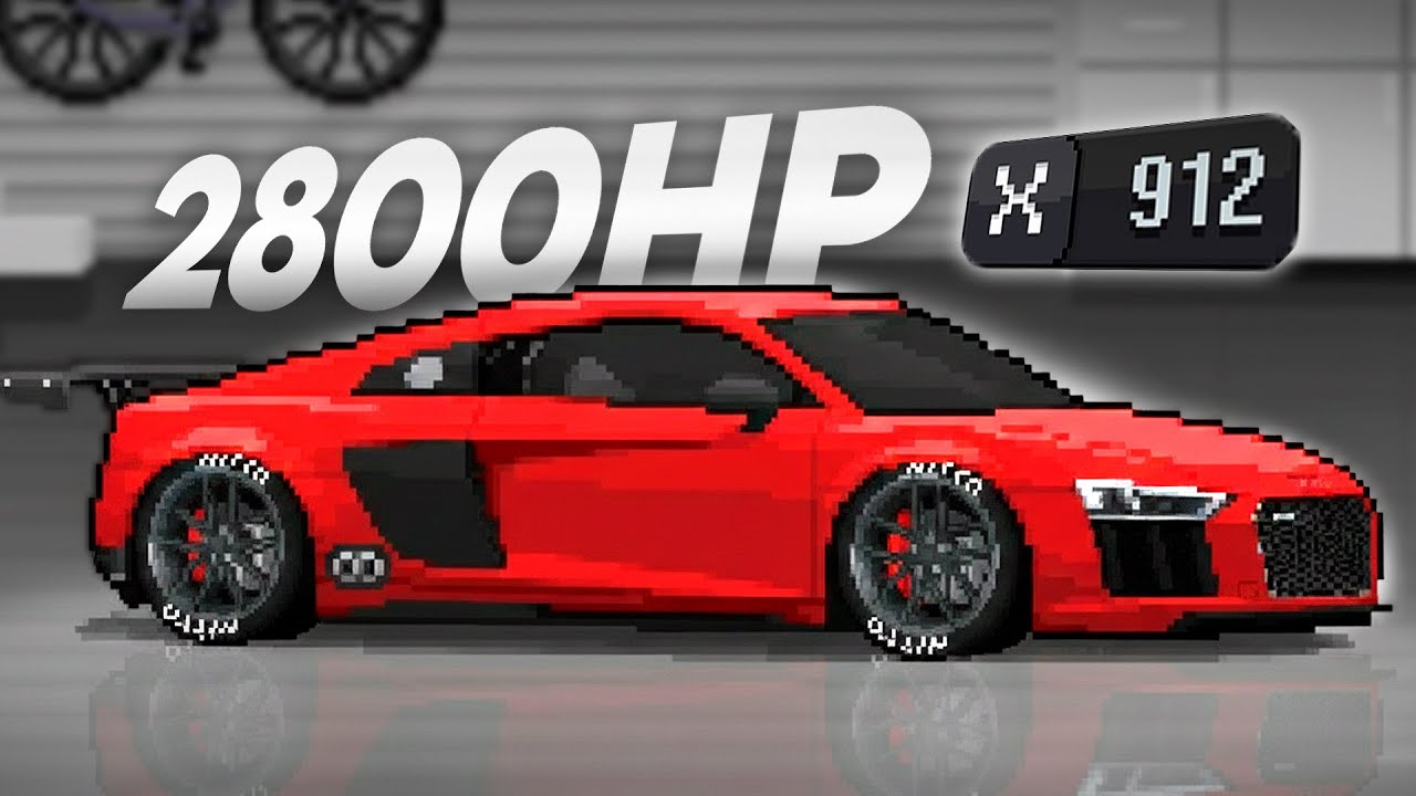 O Carro MAIS PEDIDO no Pixel Car Racer!! Audi R8 com 2800HP!!