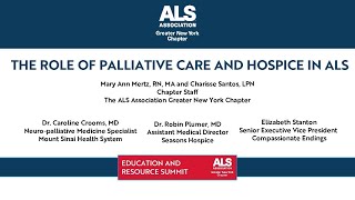 The Role of Palliative Care and Hospice in ALS