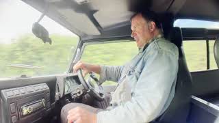 restored 2003 Defender 90 TD5 6 seater for sale in action+ starting, idling