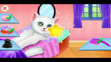My Kitty Salon Makeover Games Gameplay Video #KittyGame #PetSalon #MakeoverGame