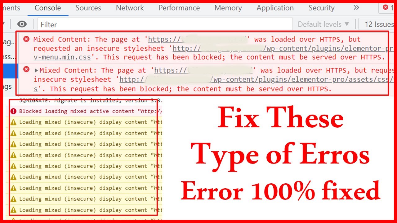 Betaling Opstå Sherlock Holmes Fix "Mixed Content: The Page was Loaded over HTTPS but Requested an Insecure  Stylesheet |Learn2Smart - YouTube