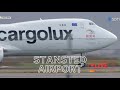 Stansted airport live  1st may 2024  stn  egss  cargo operations 747  777  a330