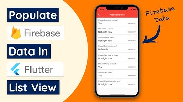 How To Retrieve Firestore Data And Populate List View - Decider Part 8
