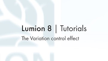 Effects: Scene and Animation - The Variation control effect
