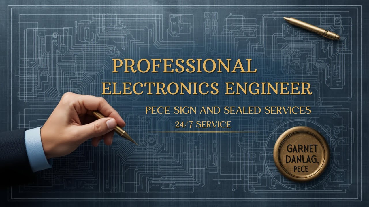 PROFESSIONAL ELECTRONICS ENGINEER PECE SIGN AND SEAL - YouTube