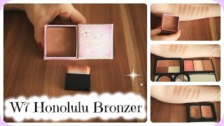 W7 Bronzing Face Powder Honolulu - Swatches & YouTube